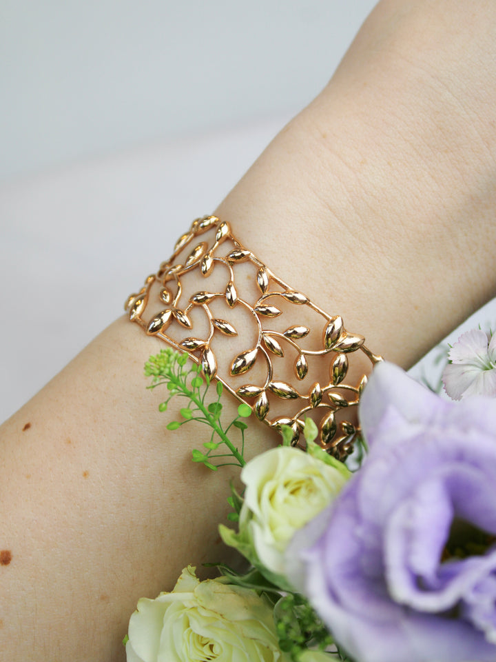 Olive Leaf Cuff Bracelet