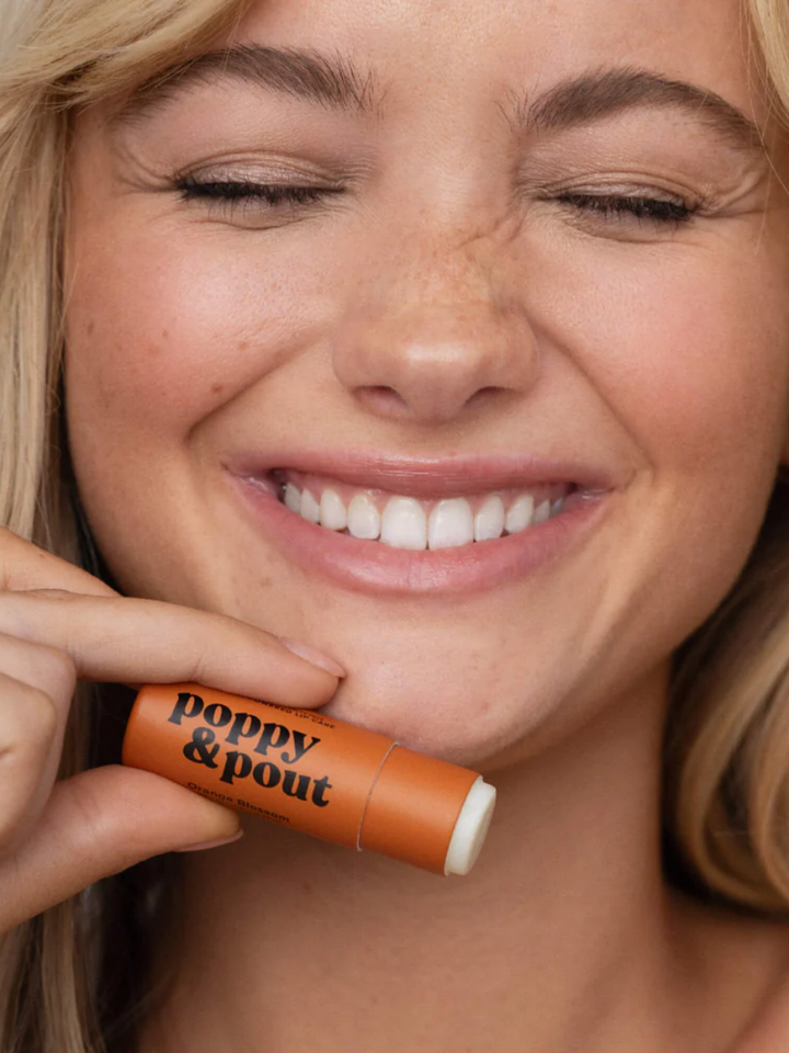 Poppy &amp; Pout Natural Lip Balm – Handmade in the USA