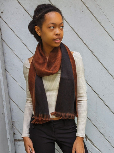 Cuenca Two-Toned Brushed Alpaca Scarf