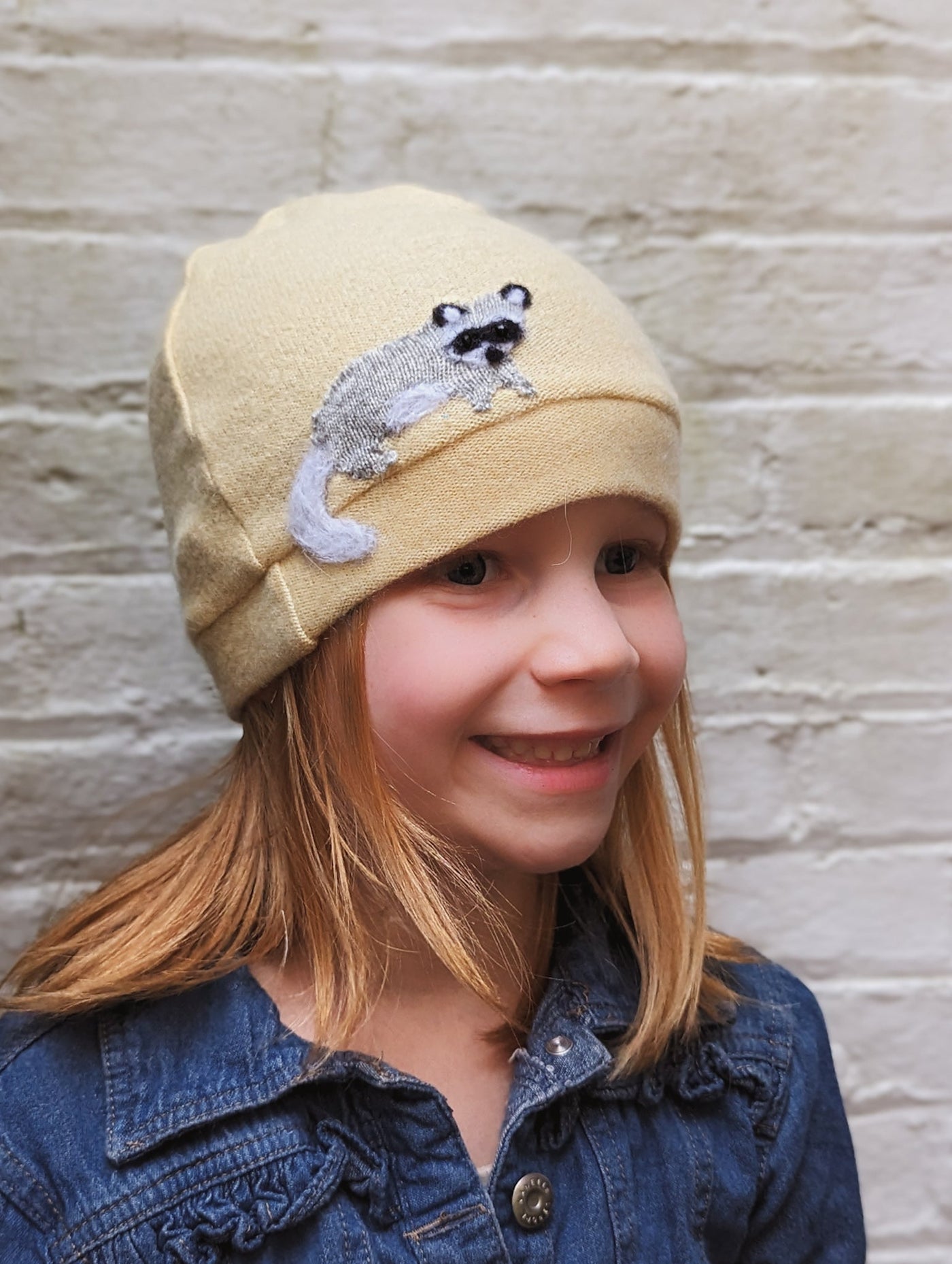 Raccoon Cashmere Hat - Child