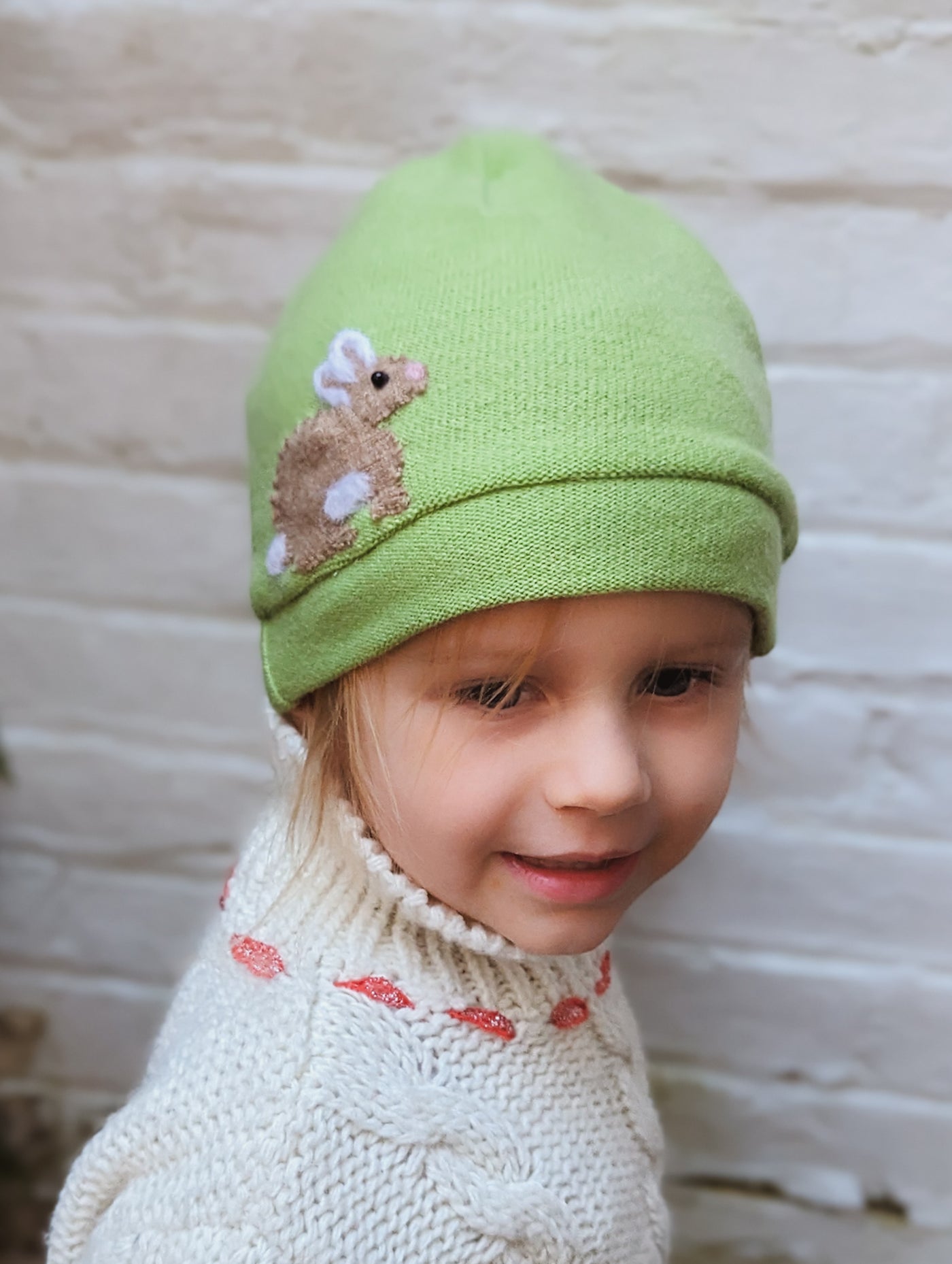 Bunny Cashmere Hat - Toddler