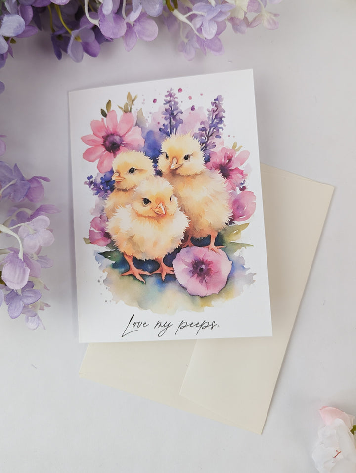 Love My Peeps Easter Card