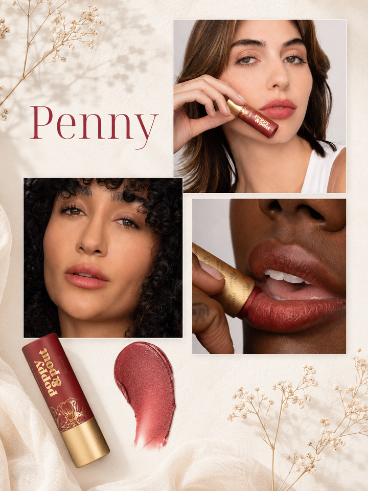 Poppy &amp; Pout Lip Tint – Hydrating Sheer Color Lip Balm