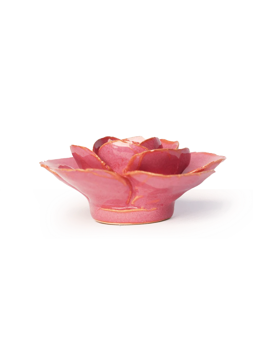 Pink Ranunculus Ceramic Wall Flower