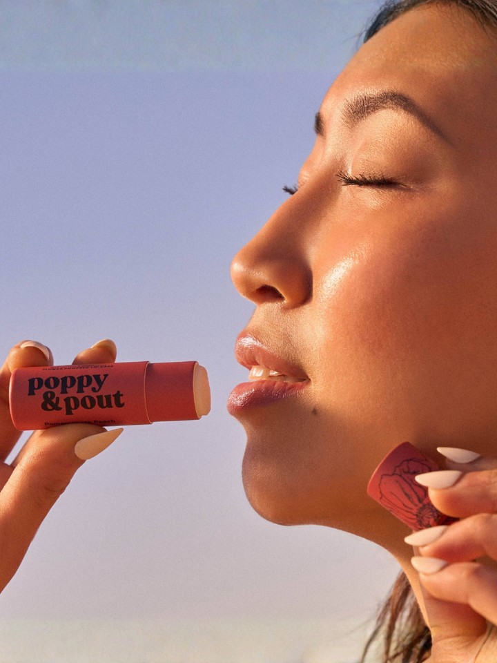 Poppy &amp; Pout Natural Lip Balm – Handmade in the USA