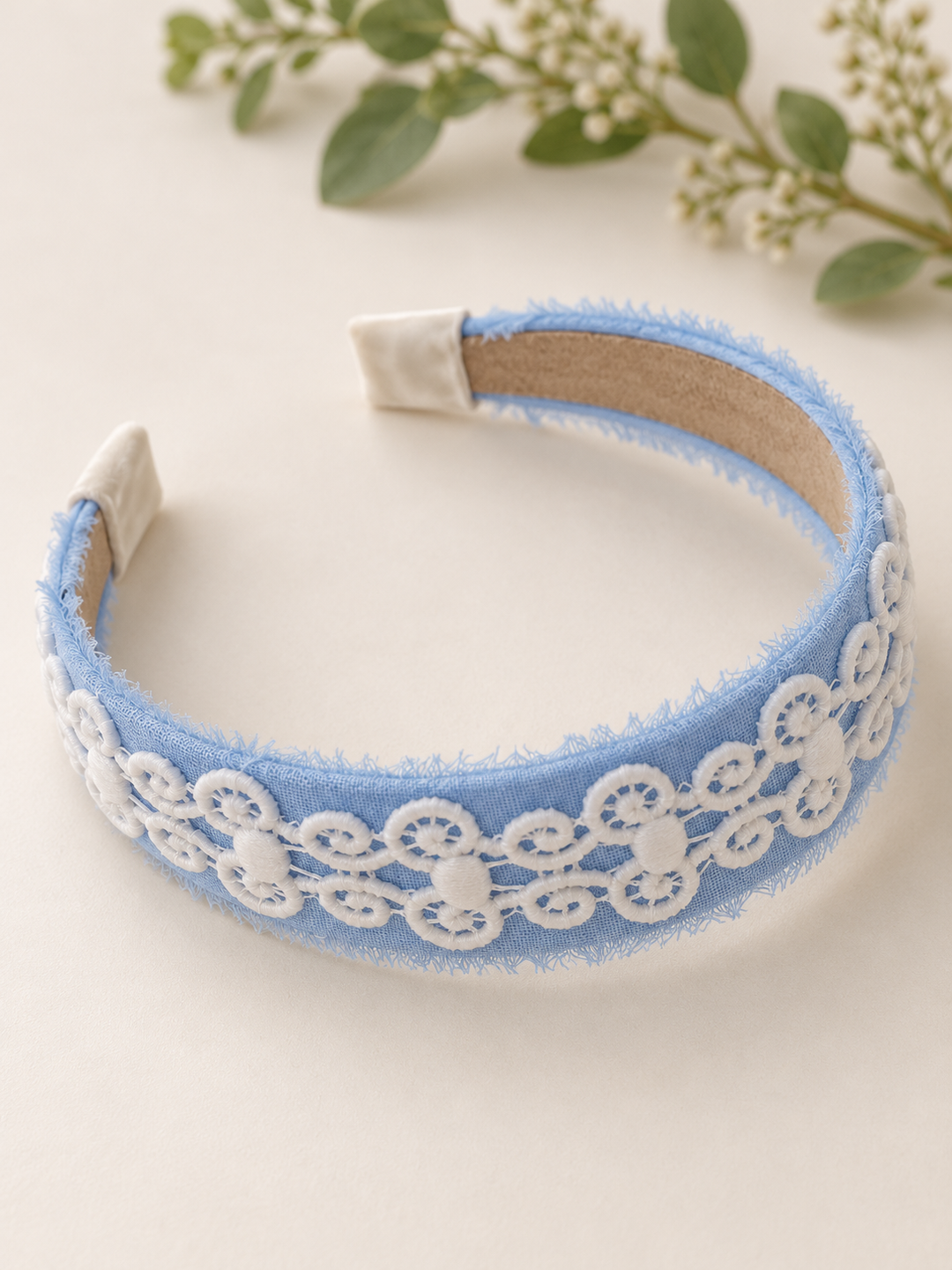 Cecily’s Lace and Linen Headband