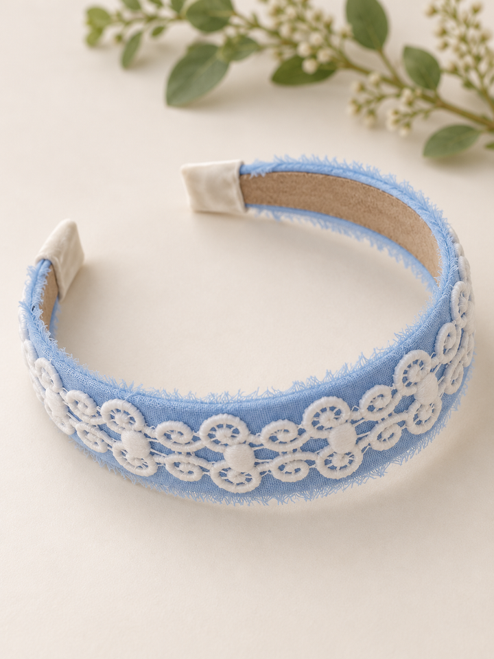 Cecily’s Lace and Linen Headband
