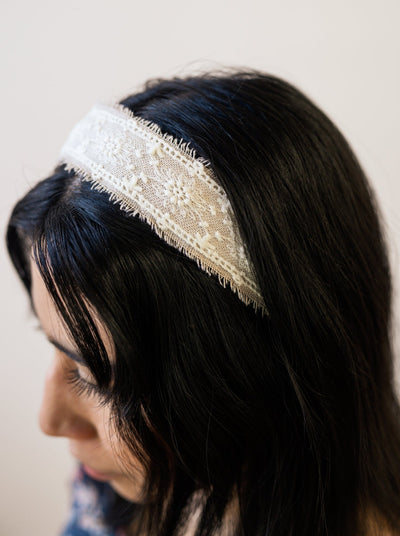 Lacey Burlap Headband