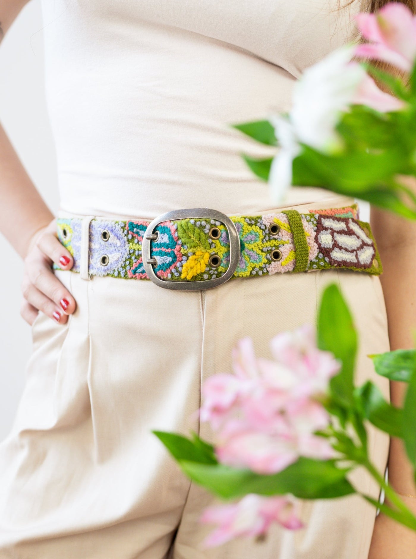 Folklorica Embroidered Belt