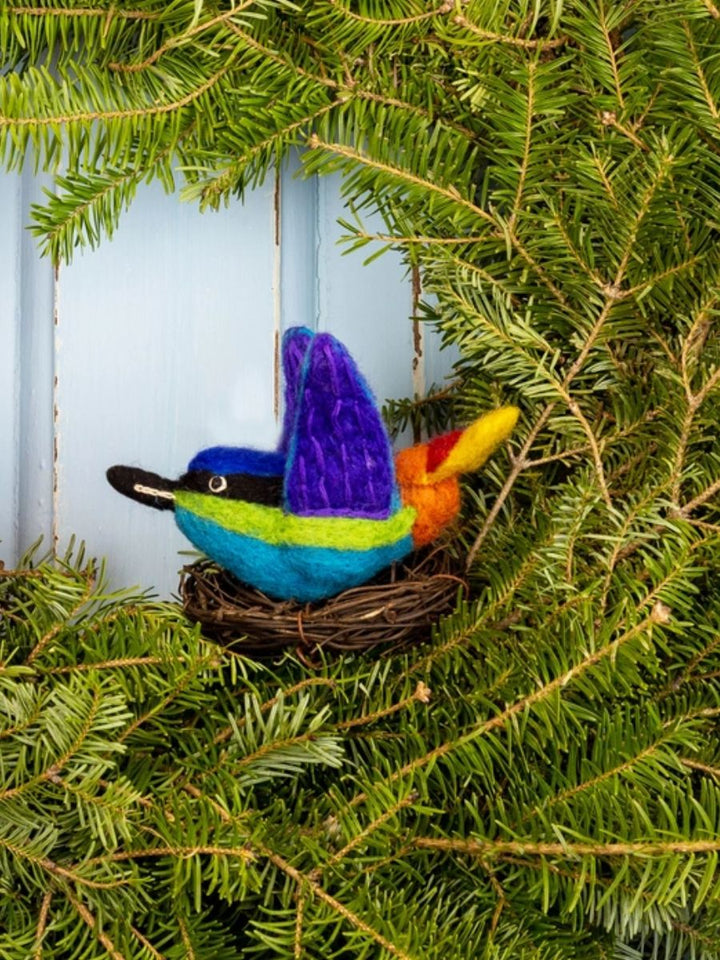 Rainbow Hummingbird Ornament