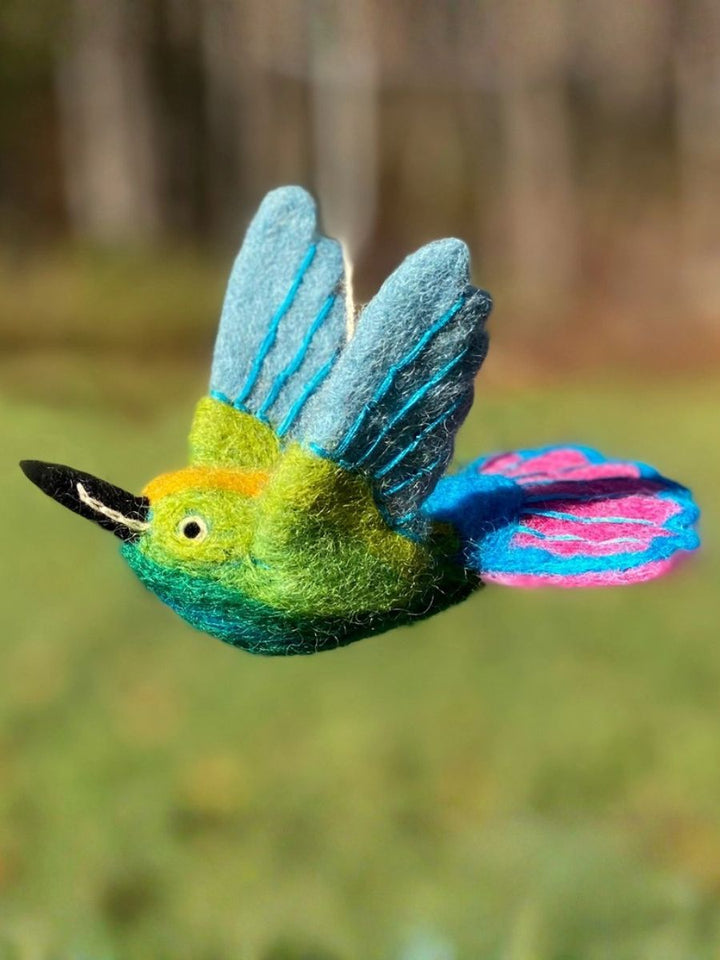 Mango Hummingbird Ornament