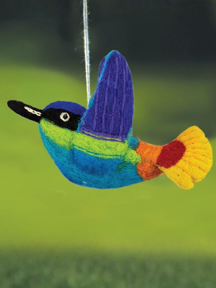 Rainbow Hummingbird Ornament