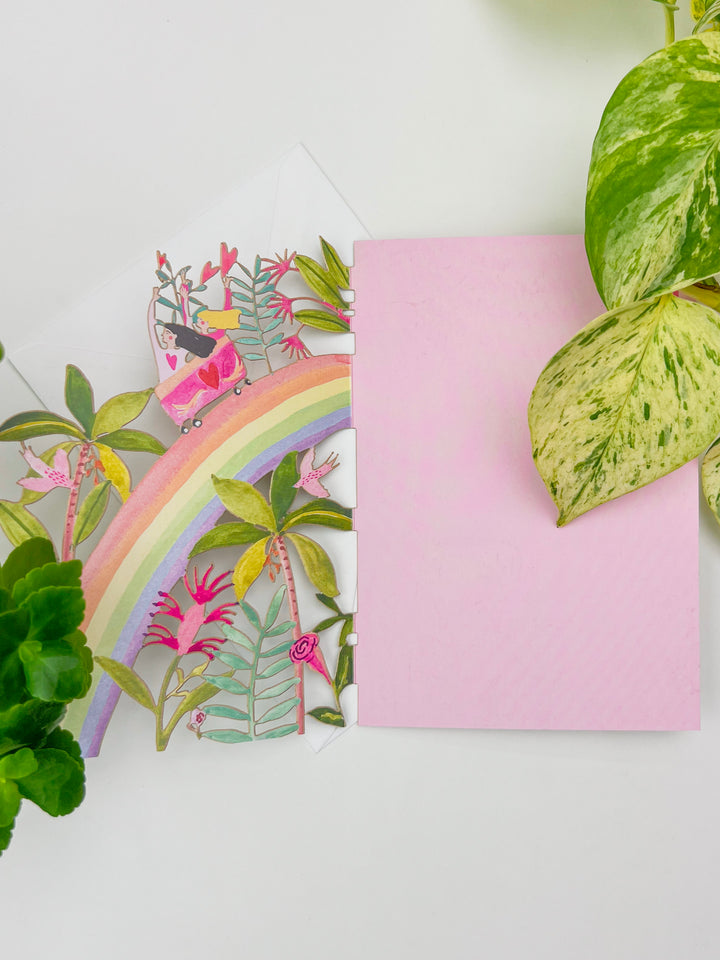 Rainbow Women Lasercut Celebration Card