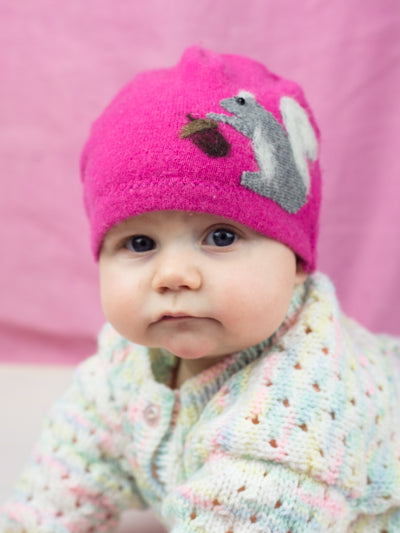 Squirrel Cashmere Hat - Baby