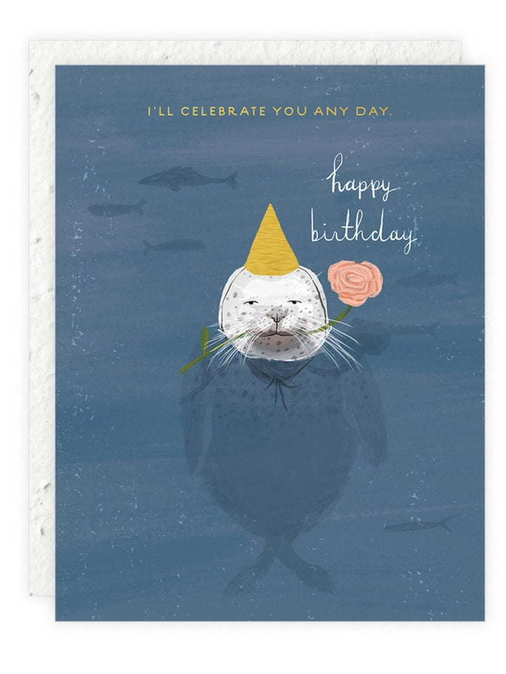 Celebrate You Any Day - Seeded Birthday Card