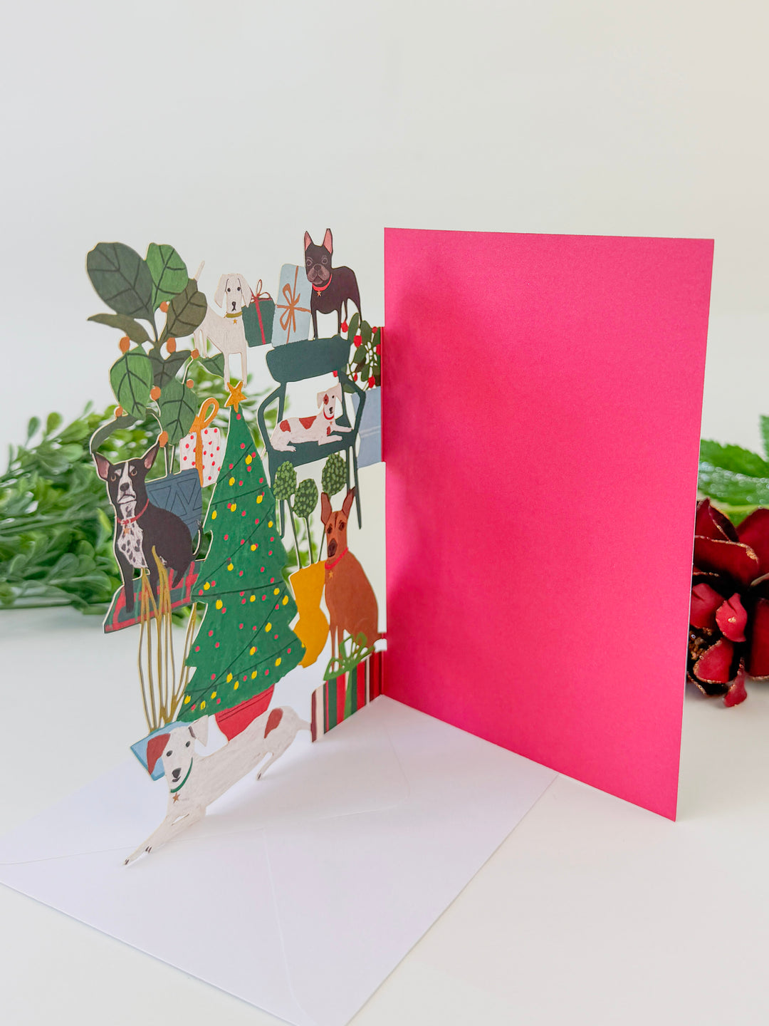 Shaggy Dogs Laser-cut Christmas Card