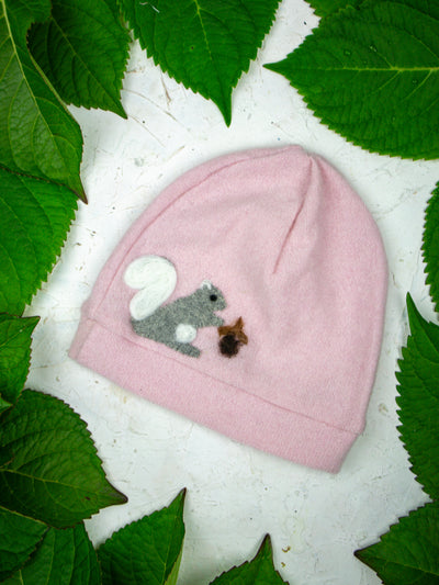 Squirrel Cashmere Hat - Toddler