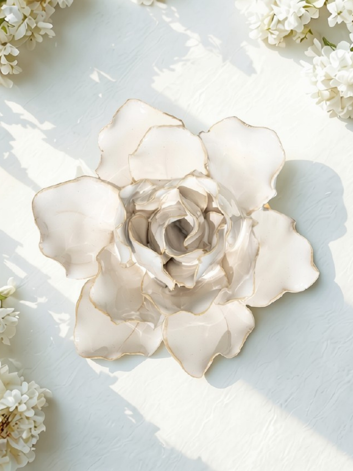 Stargazer Lily Ceramic Wall Flower