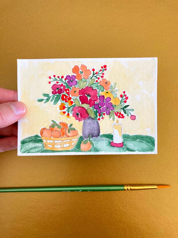 Watercolor Craft Kit Winter Still Life