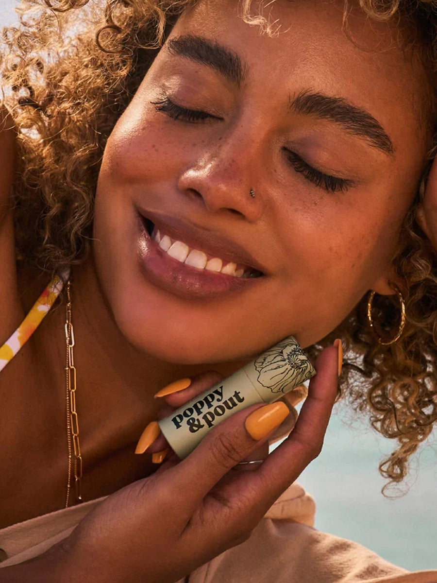 Poppy &amp; Pout Natural Lip Balm – Handmade in the USA