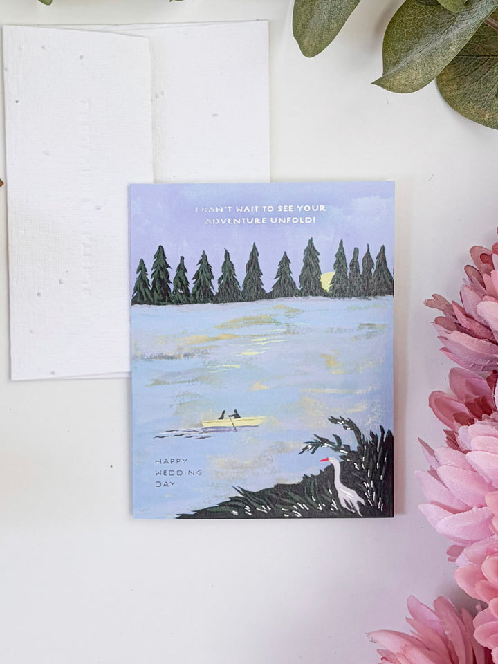 The Adventure of Us - Seeded Wedding Card