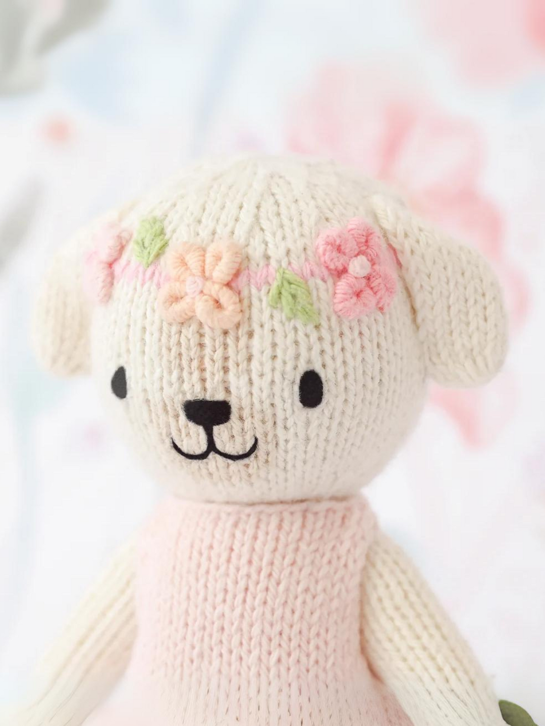 Cuddle + Kind Tiny Charlotte the Dog – Hand Knit Organic Cotton Stuffed Animal