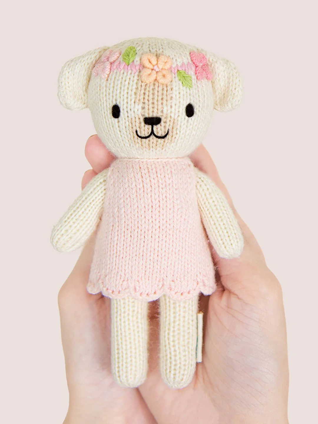 Cuddle + Kind Tiny Charlotte the Dog – Hand Knit Organic Cotton Stuffed Animal