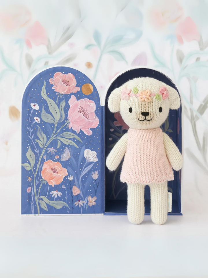 Cuddle + Kind Tiny Charlotte the Dog – Hand Knit Organic Cotton Stuffed Animal
