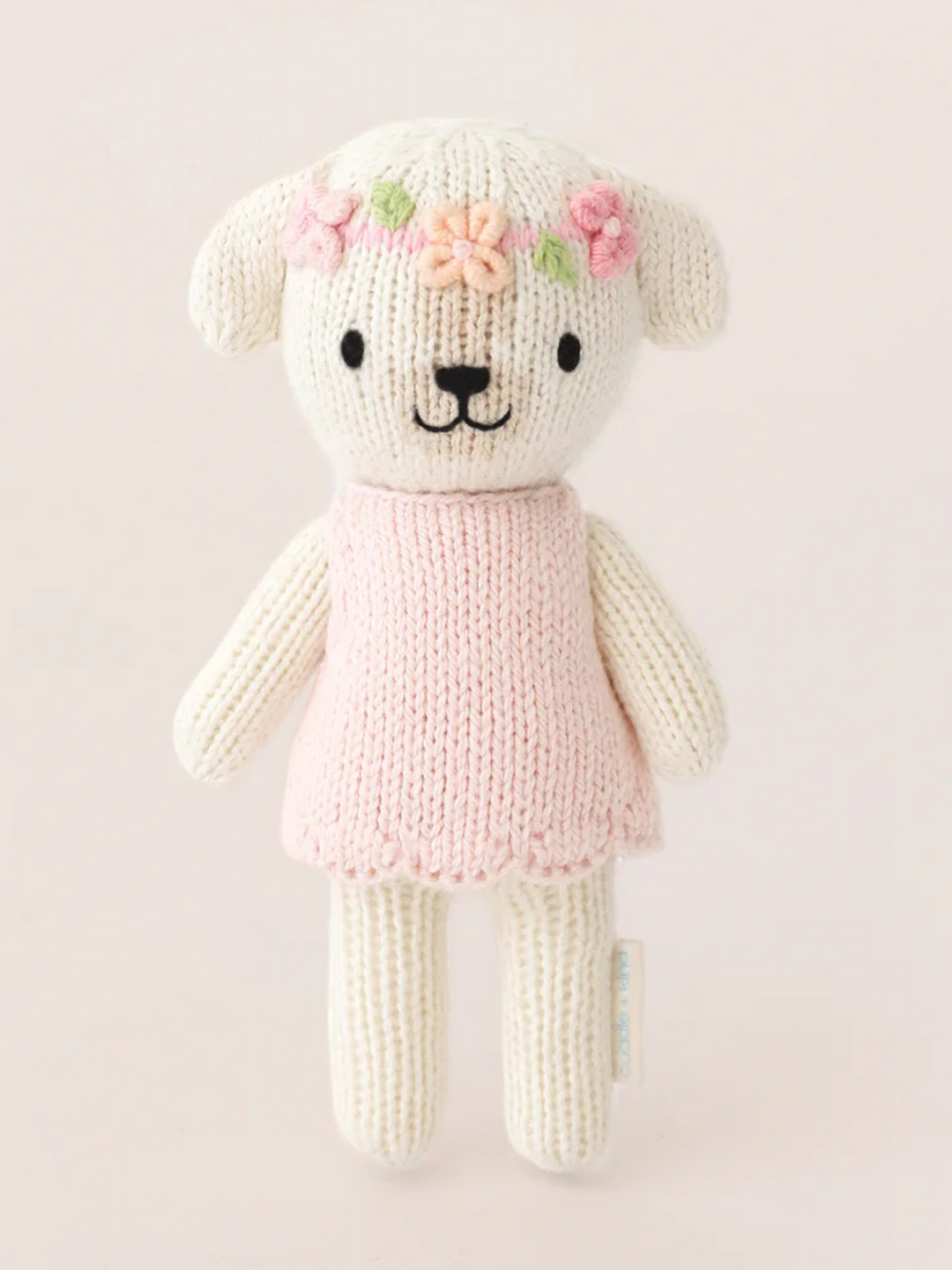 Cuddle + Kind Tiny Charlotte the Dog – Hand Knit Organic Cotton Stuffed Animal