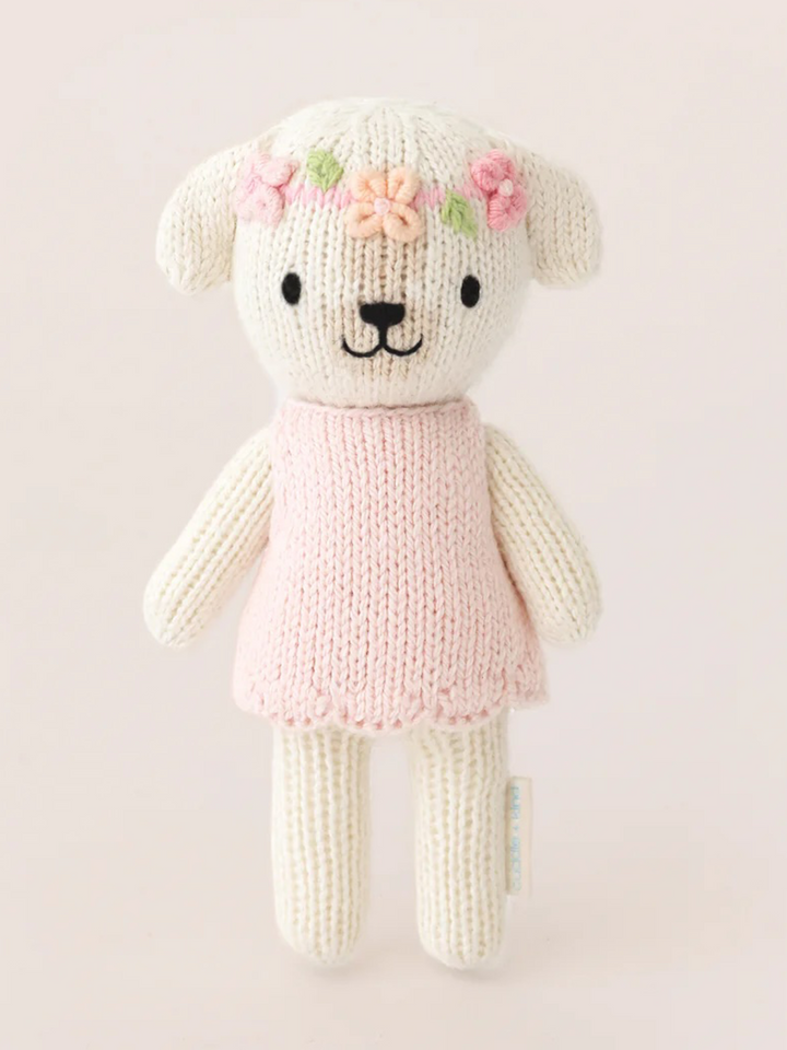 Cuddle + Kind Tiny Charlotte the Dog – Hand Knit Organic Cotton Stuffed Animal