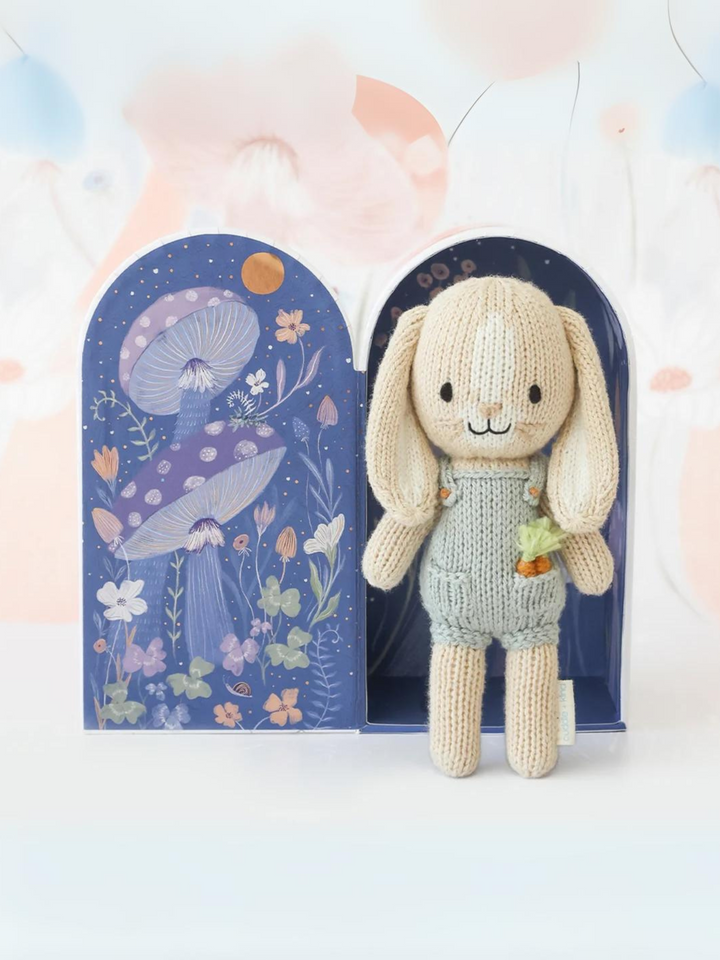 Cuddle + Kind Tiny Henry the Bunny – Hand Knit Organic Cotton Stuffed Animal