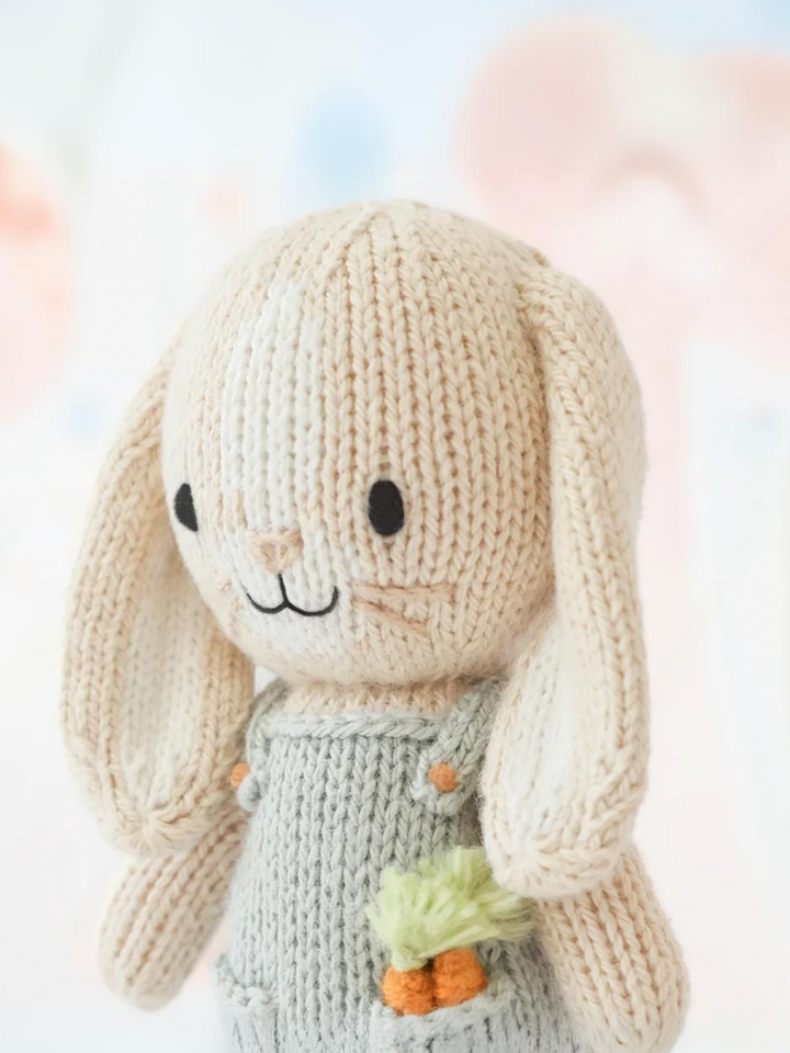 Cuddle + Kind Tiny Henry the Bunny – Hand Knit Organic Cotton Stuffed Animal