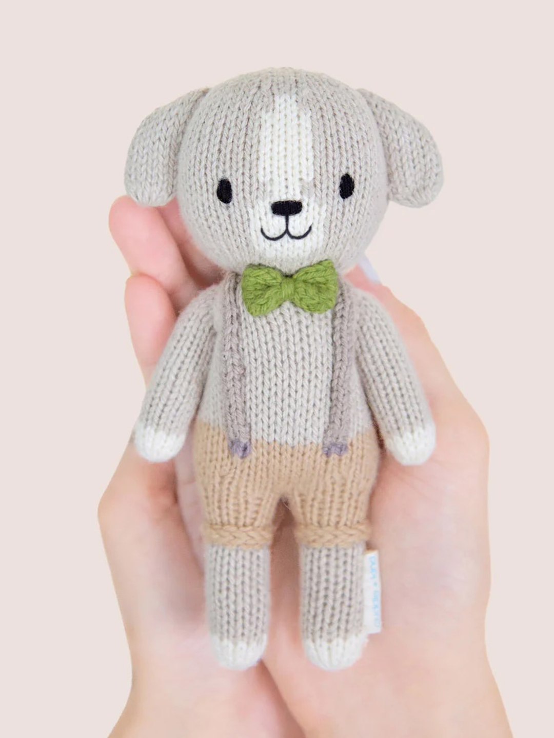 Cuddle + Kind Tiny Noah the Dog – Hand Knit Organic Cotton Stuffed Animal