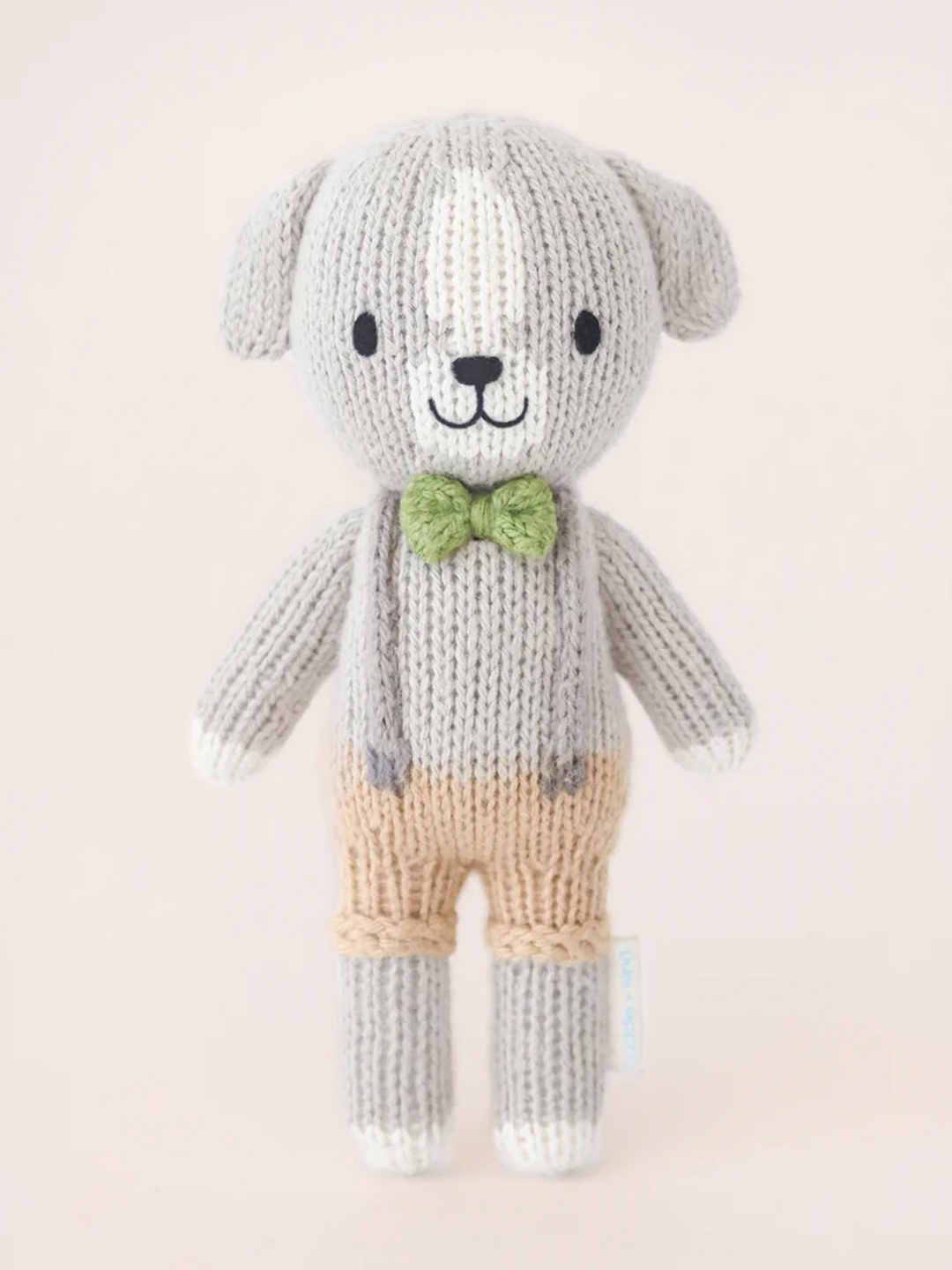 Cuddle + Kind Tiny Noah the Dog – Hand Knit Organic Cotton Stuffed Animal