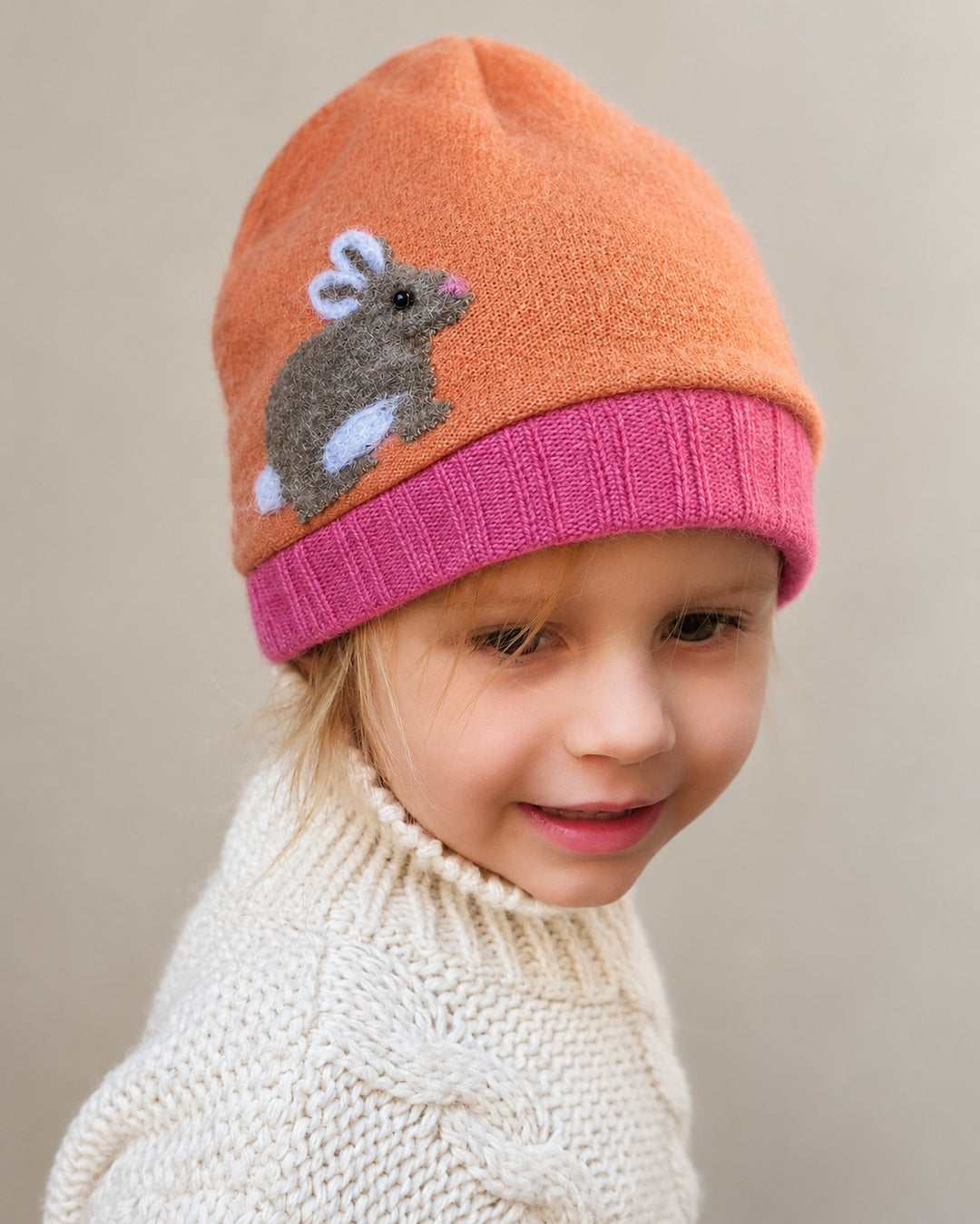 Bunny Cashmere Hat - Toddler