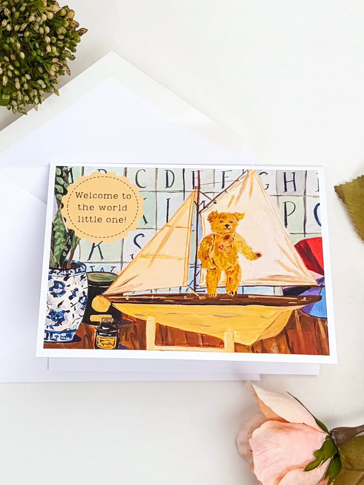 Welcome to the World Greeting Card by Carpe Diem Papers