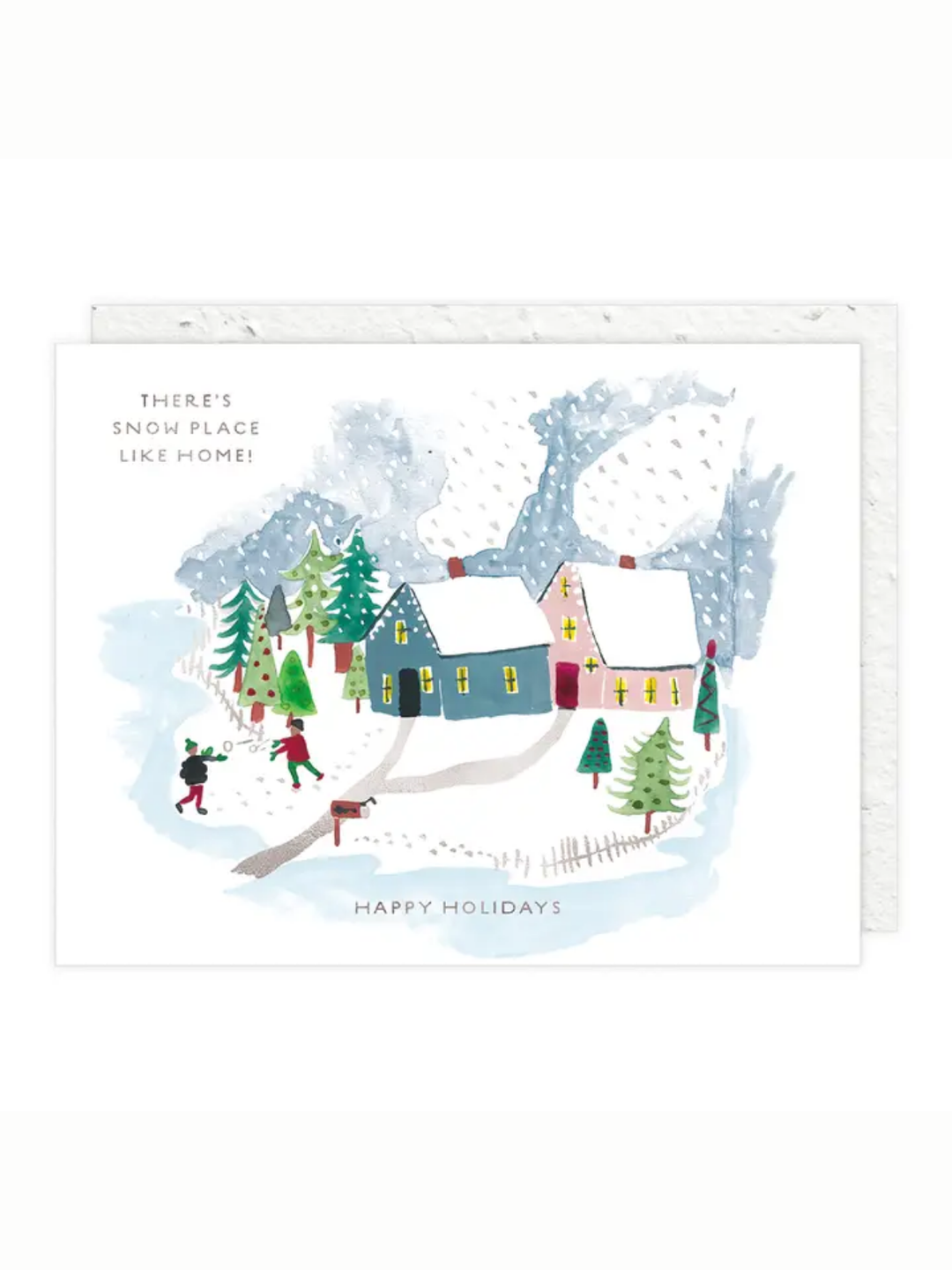 christmas cards with flower seeds Winter Houses