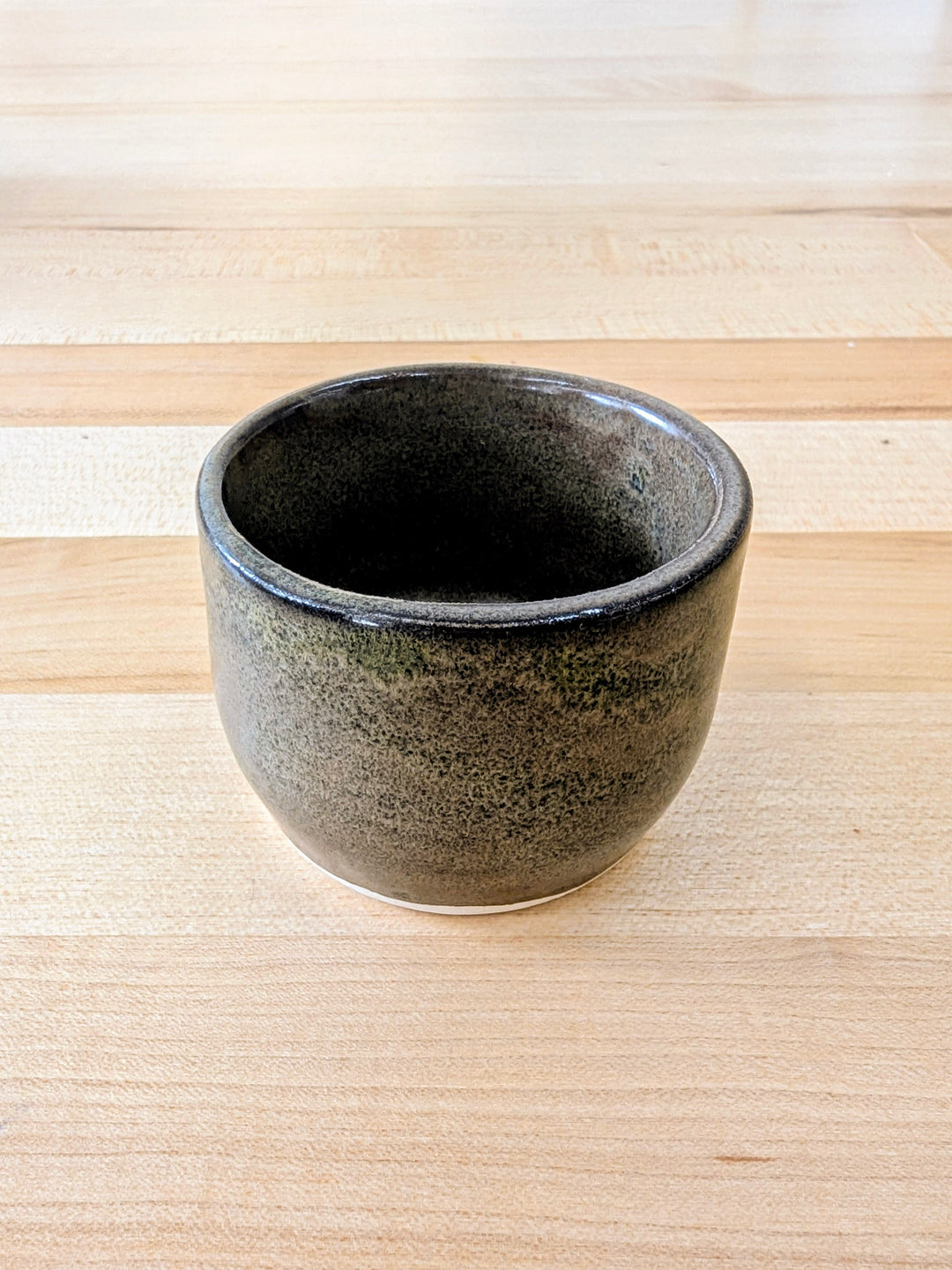 Handmade mini ceramic pot in Chocolate Satin glaze, by Ash &amp; Rose