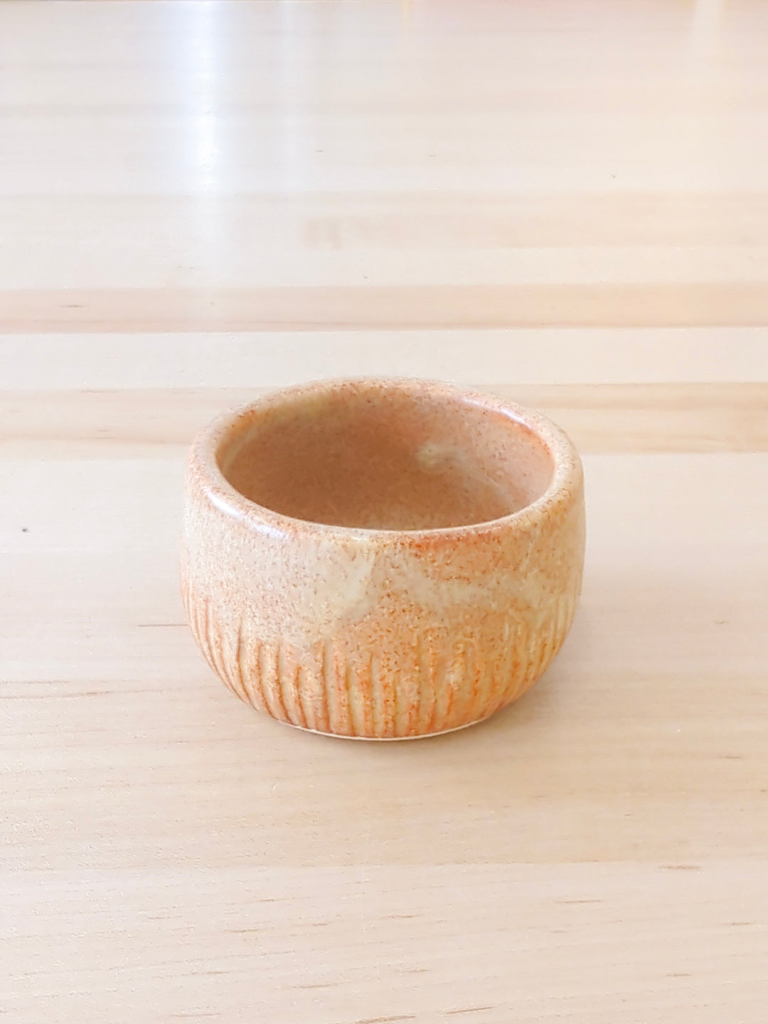 Handmade mini ceramic pot in Nutmeg glaze, 1.5 x 2.5 inches, by Ash &amp; Rose