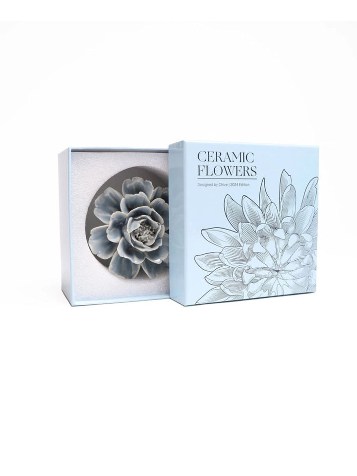 Ceramic Flower Pastel Blue Rose