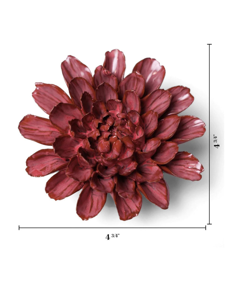 Ceramic Flower Blush Pink Star Dahlia
