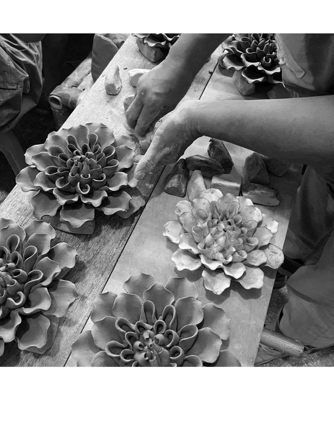 Ceramic Flower Blush Pink Star Dahlia