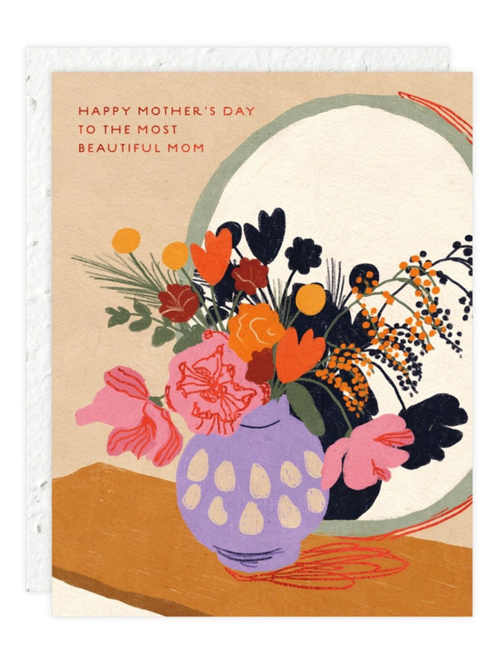 Most Beautiful Mom - Seeded Mother's Day Card