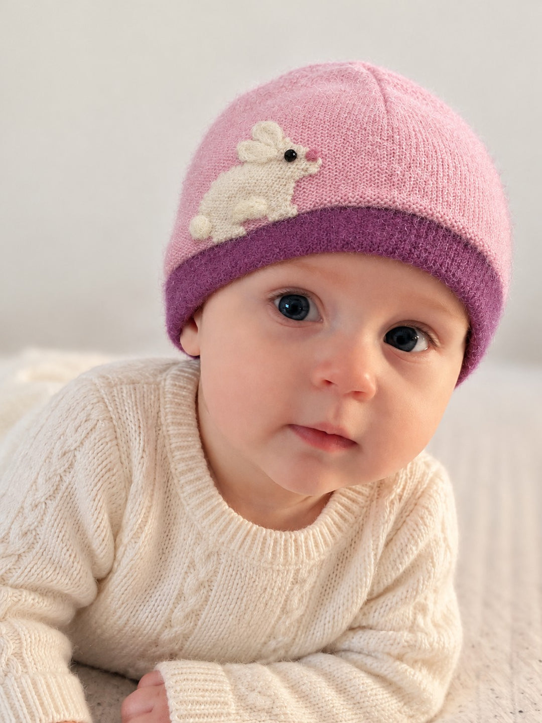 Bunny Cashmere Hat - Baby