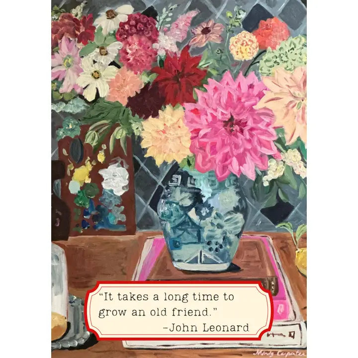 Old Friend Still Life Greeting Card by Carpe Diem Papers