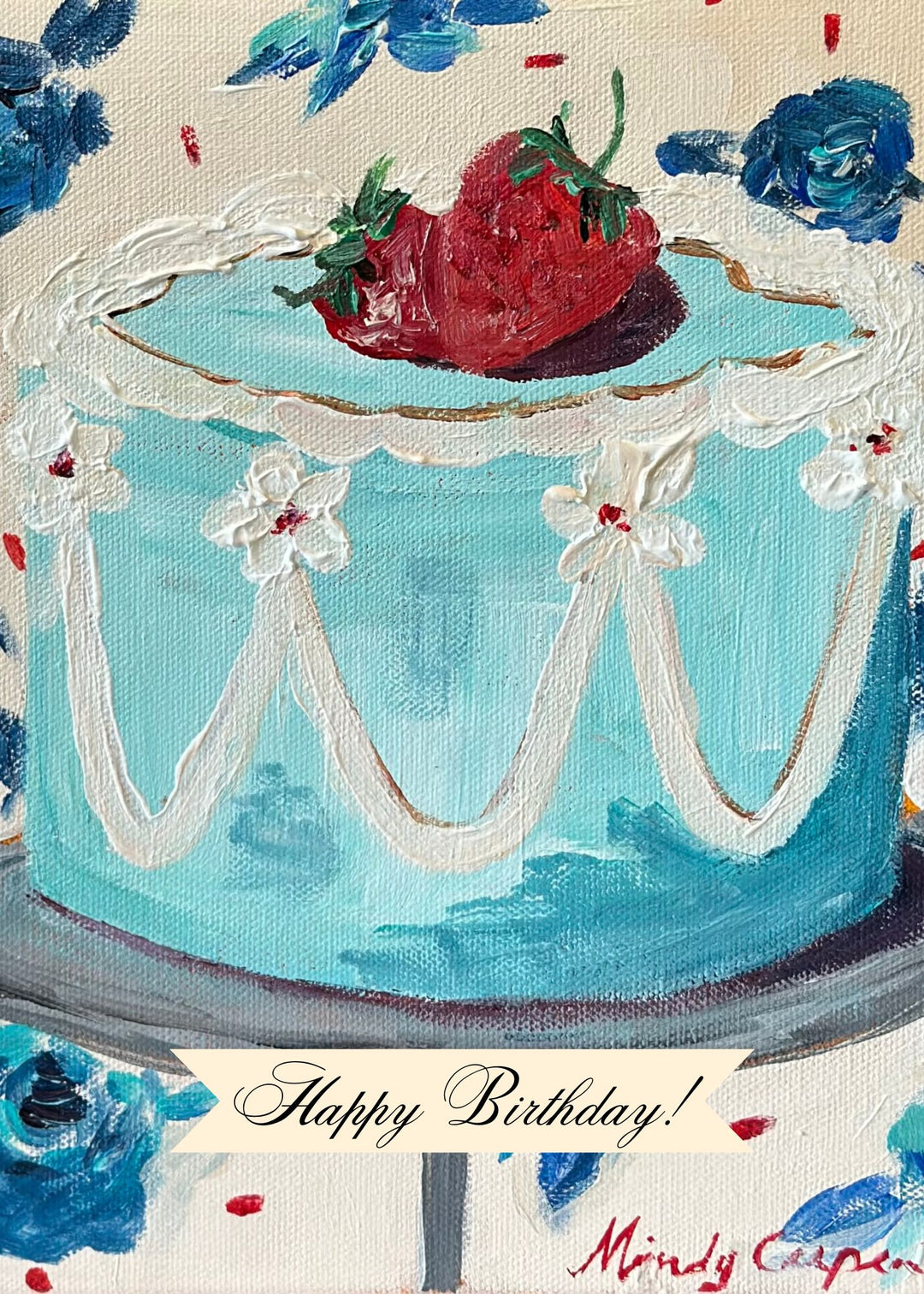 Birthday Strawberry on Top Greeting Card by Carpe Diem Papers