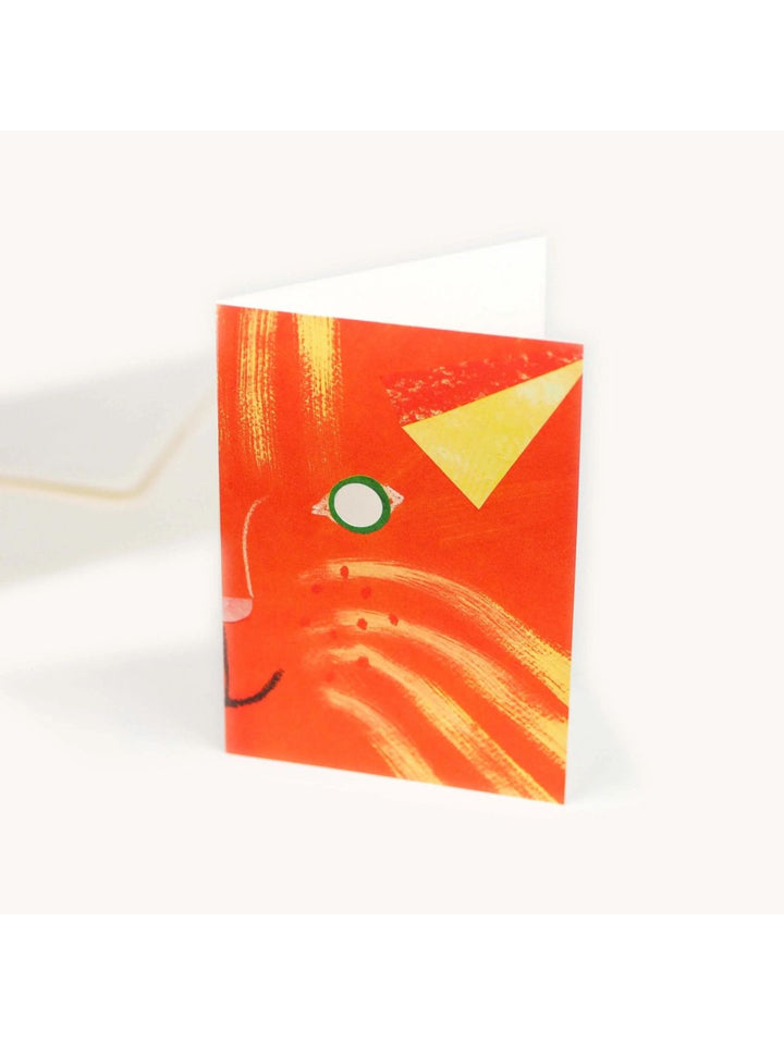 Cat Mask Greeting Card