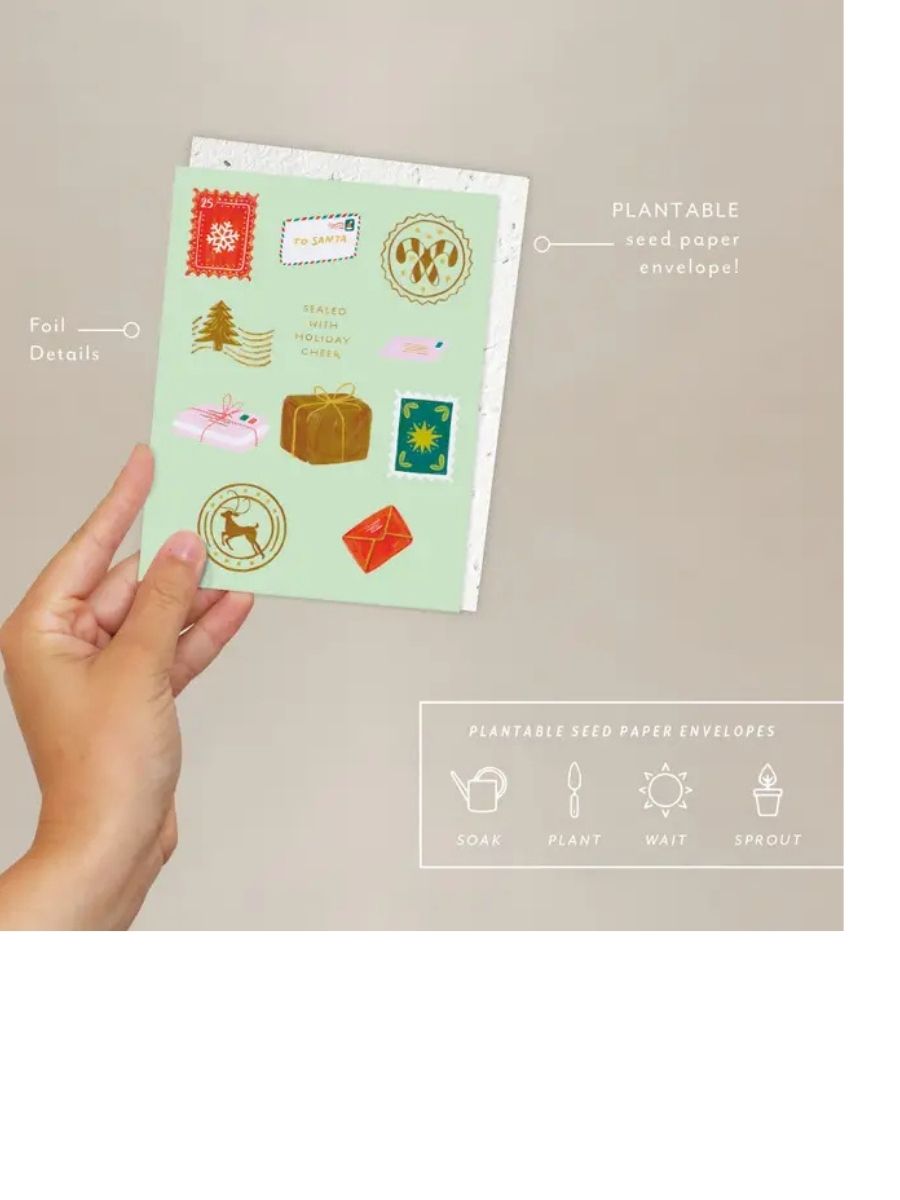 Holiday Cheer- Seeded Holiday Card