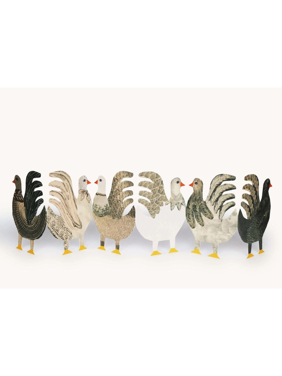 Chickens Fold Out Concertina Card