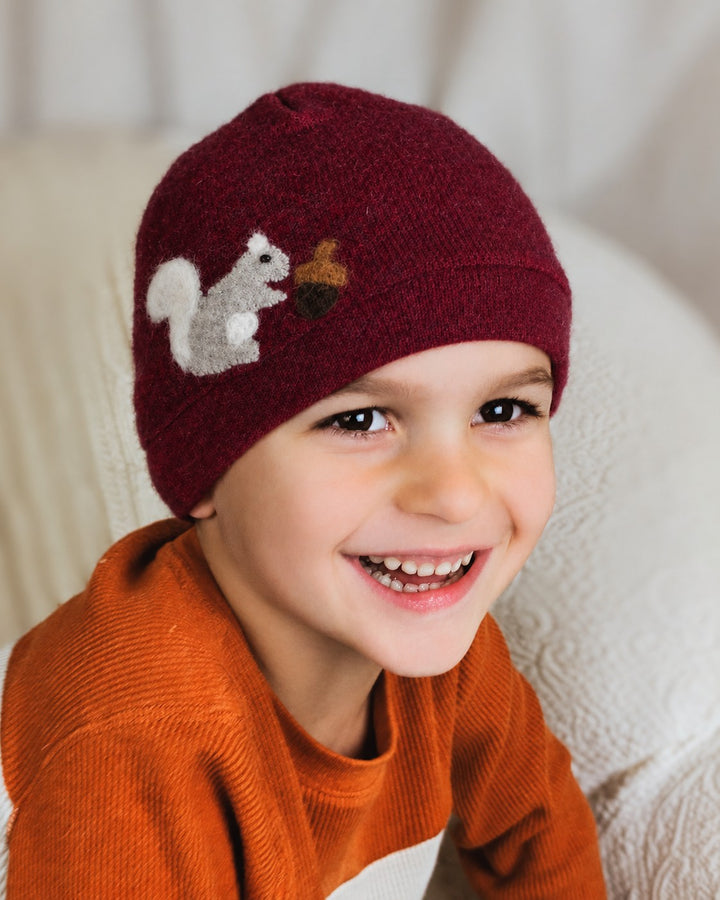 Squirrel Cashmere Hat - Child